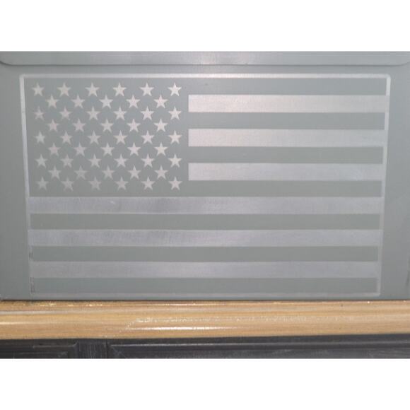 50 Cal Metal Ammo Can‎ Engraved W/ American Flag Shotgun Rifle Gun Ammo Storage - Picture 7 of 7